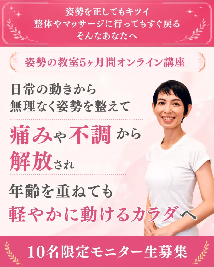 姿勢の教室オンラインLPFV